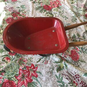 Radio Flyer Classic Red Kids Metal Toy Wheelbarrow - Neat Retro Wheelbarrow